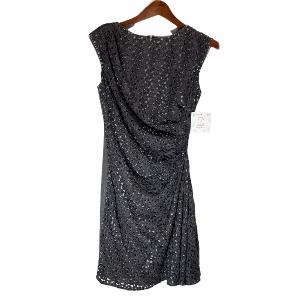 NWT**SUZI CHIN Gray Dress**US 6**$155 - Picture 1 of 8